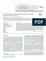 Thermal Properties of Milk Fat Stearin and Omega-3 Rich Oil Mixtures