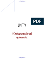 AC Voltage Controller and Cycloconverter Analysis