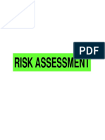 Assess risks and hazards in jobs and tasks