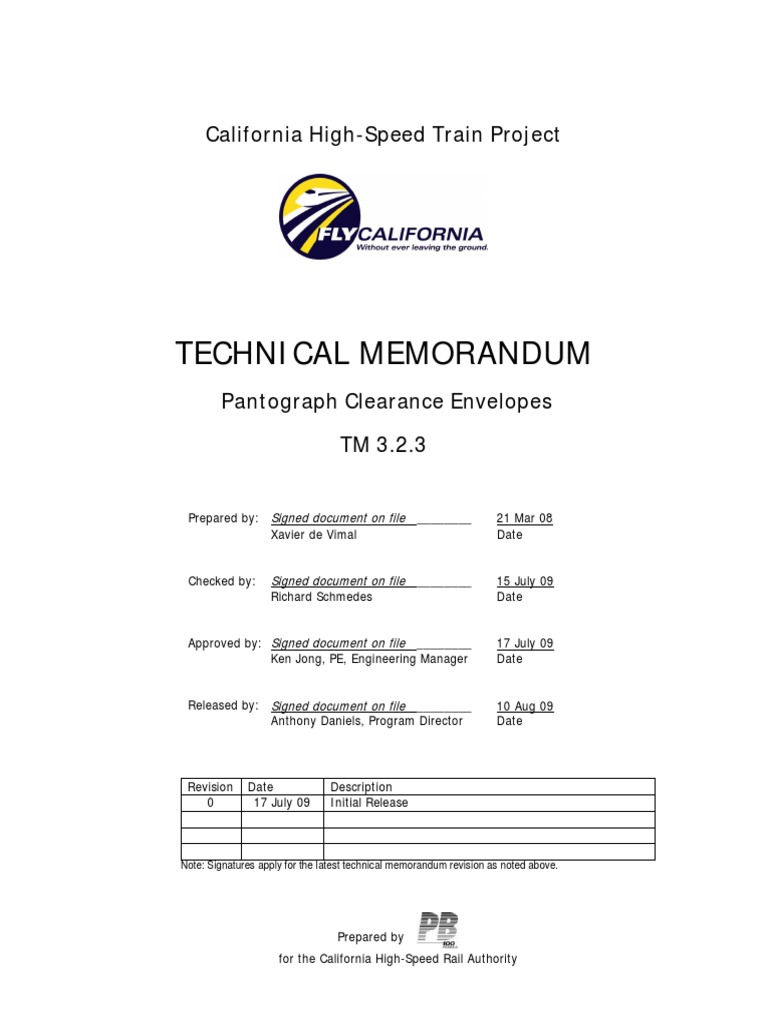 Pantograph Clearance Envelopes Overview | PDF | High Speed Rail | Rail ...