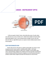 Proiect Fizica Ochiul Uman