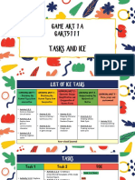 Game Art 1A GART5111: Tasks and ICE