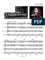 Bella Ciao Flauta Sheet Music Partitura Nueva