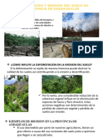 Deforestación Y Erosión Del Suelo en La Provincia de Andahuaylas