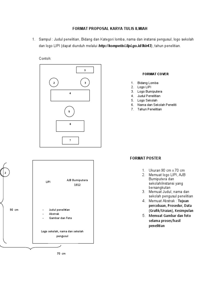 Format Proposal Karya Tulis Ilmiah