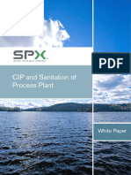 CIP and Sanitation of Process Plant: White Paper