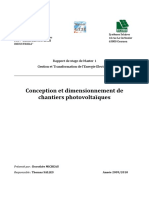 Rapport Stage Conception Et Dimensionnement Photovoltaique Dorothee Micheau 2010 - Unlocked