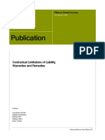 Publication: Contractual Limitations of Liability, Warranties and Remedies