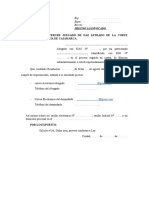 Escrito de Precisar Correo Electrónico y Teléfono Celular