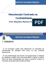 AULA 13 - Manutenção Centrada Na Confiabilidade