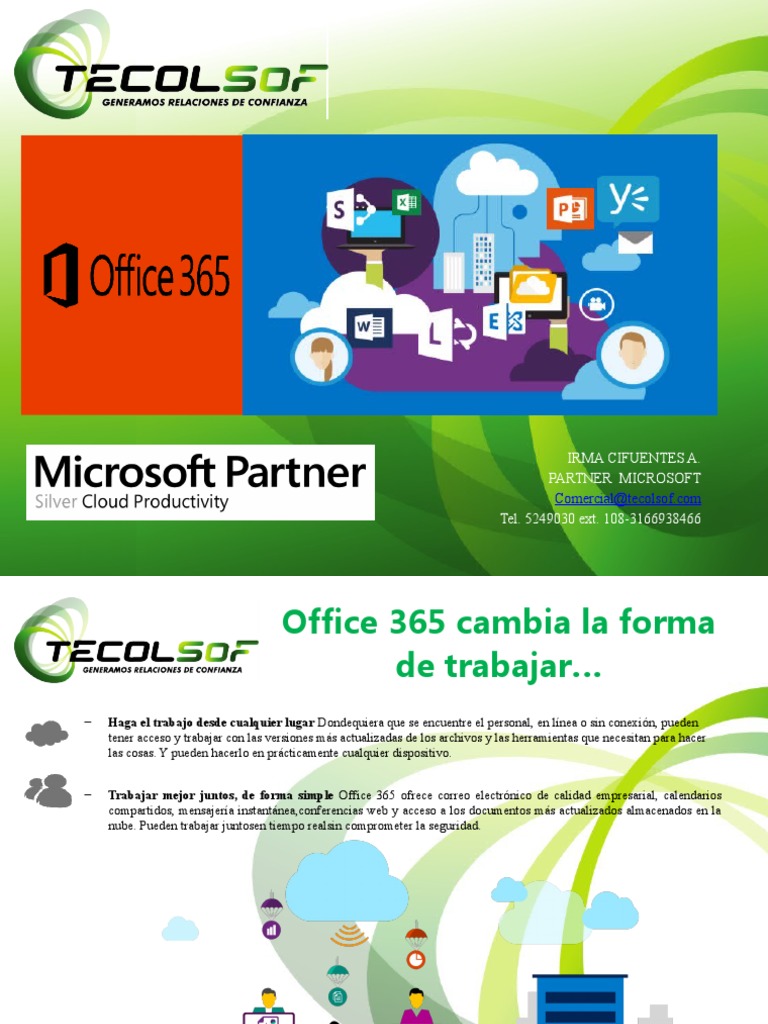 Beneficios de Office 365 para Empresas | PDF | Microsoft Office ...