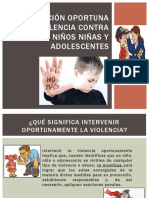 Intervención Oportuna de La Violencia Contra Niños Niñas