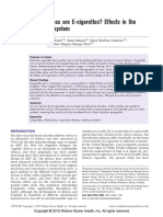 How Harmless Are E-Cigarettes? Effects in The Pulmonary System