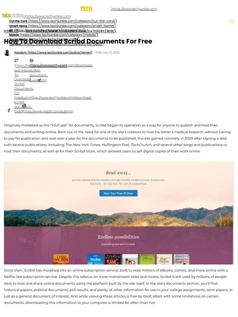 How To Download Scribd Documents For Free PDF Scribd Software