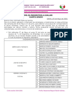 Evaluación tercer trimestre primaria