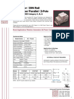 AC Power / DIN Rail Split Phase/ Parallel / 2-Pole: IEC Class II /IEEE Category C, B, A