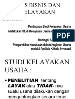 Analisi Bisnis Dan Studi Kelayakan Usaha