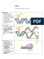 DNA Replication Notes: Purpose: To Make An Identical Copy of DNA For Cell Division Process: Background