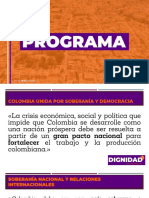 Programa Político del Partido Dignidad