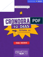 Cronograma Vício de Uma Estudante Semana 2