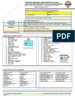 Ficha de Información Personal - 2° Semana 2° - 3°