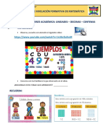 Tema de Refuerzo Académica: Unidades - Decenas - Centenas: Guía de Nivelación Formativa de Matemática