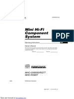 Manual Equipo Sony MHC-RG77