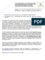 9 retificaÇÃo Prefeitura Municipal de Ritápolis Concurso Público Edital 01 2020