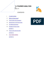 Study Unit 6: Fourier Analysis: Compiled by DR EL Voges Revised H Spoelstra - January 21