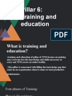 Pillar 6: Training and Education