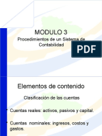 MODULO #3 Clasificacion de Cuentas Por La Estruura