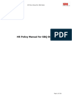 HR Policy Manual - SBQ Steels 240609