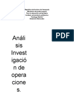 La Investigación de Operaciones Como Modelo Científico