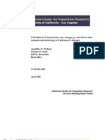 CCPR-005-08 Glutathione S-Transferase Mu, Omega, Pi, and Theta Class Variants and Smoking in Parkinson?s Disease