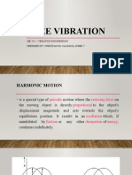 Free Vibration: Me 525 - Vibration Engineering Prepared By: Christian M. Calinaya, Bsme V
