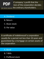 The Amount of Company S Profit That The Board of Directors of The Corporation Decides To Distribute The Ordinary Shareholders