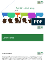 Iep - Informe de Opinion - Abril 2019 - Encuesta Nacional Urbano Rural