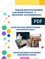 Tipos de Instituciones Universitarias