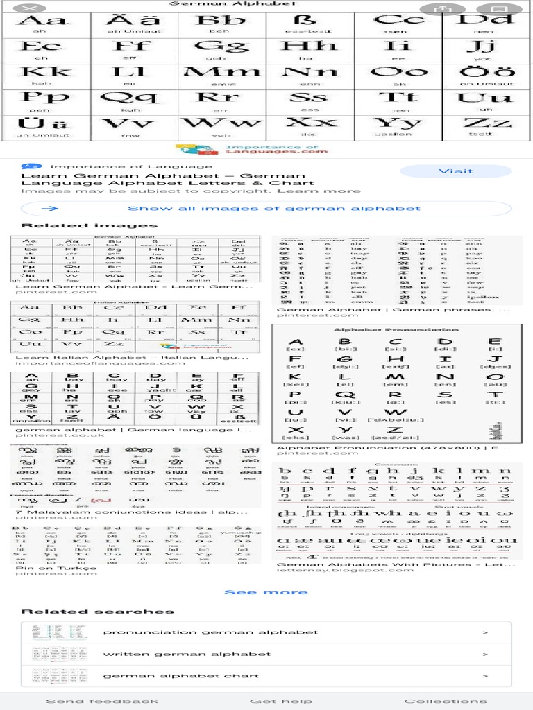 German Alphabet - Google Search | PDF | Alphabet | You Tube