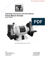 8-Inch Bench Grinder: Operating Instructions and Parts Manual