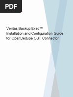 Backup Exec - Installation and Configuration Guide For OpenDedupe OST Connector