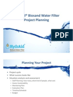 Hydraid® Biosand Water Filter Project Planning