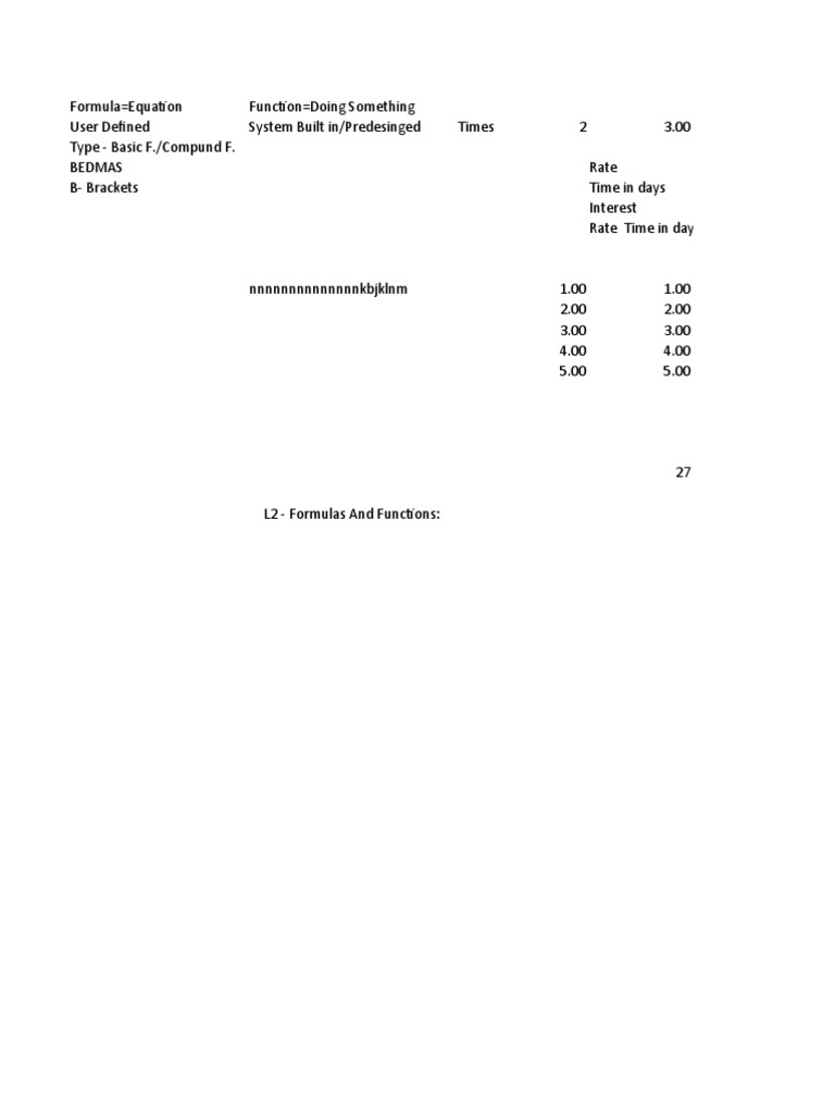 Understanding Formulas and Functions | PDF | Computer Programming ...