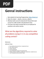 Genral Instructions