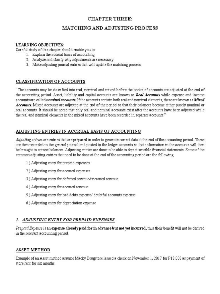 Adjusting Entries in Accounting | PDF | Deferral | Debits And Credits