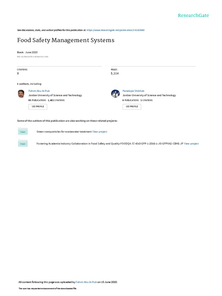 Food Safety Management Systems | PDF | Dietary Supplements | Hazard ...