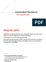 Sub: Pharmaceutical Chemistry-II: Topic: Diagnostic Agents