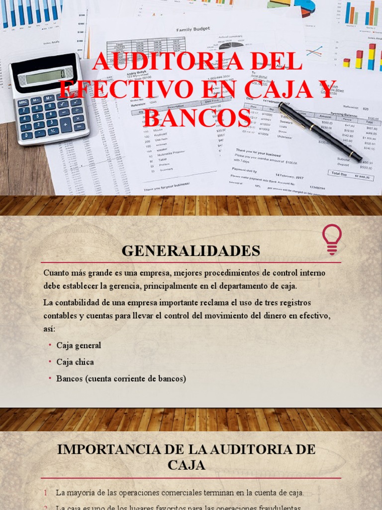Auditoría de Efectivo en Caja y Bancos | PDF | Contabilidad | Bancos