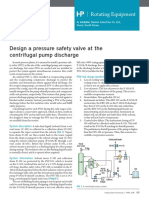 Design A Pressure Safety Valve at The Centrifugal Pump Discharge