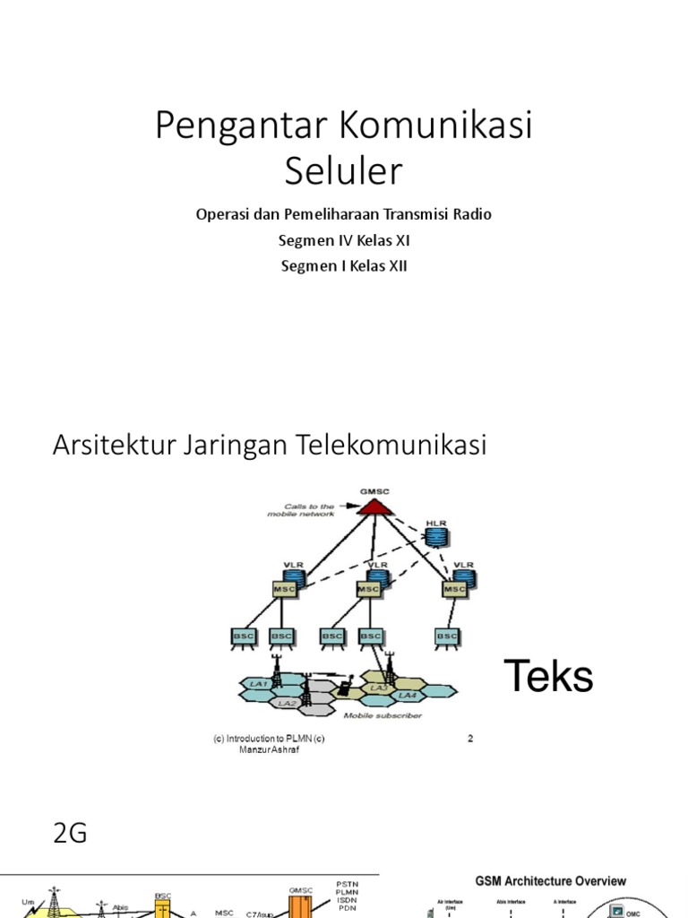 Pengantar Komunikasi Seluler | PDF | Cellular Network | Physical Layer ...